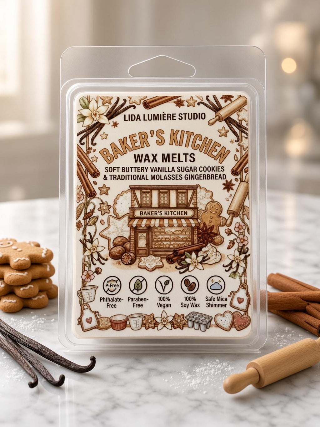 BAKER'S KITCHEN wax melts  (6-Cube Pack)