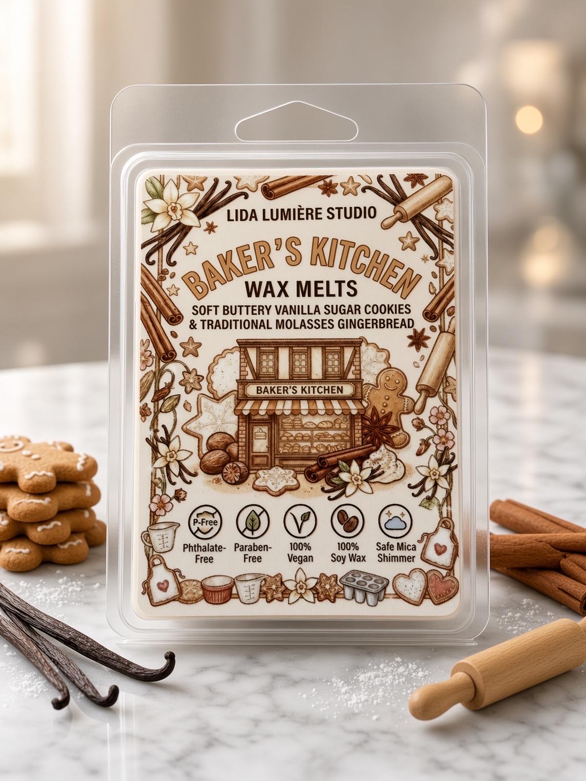 BAKER'S KITCHEN wax melts  (6-Cube Pack)