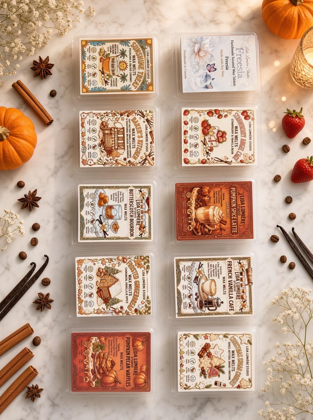PUMPKIN SPICE LATTE wax melts – Cozy Autumn Perfection