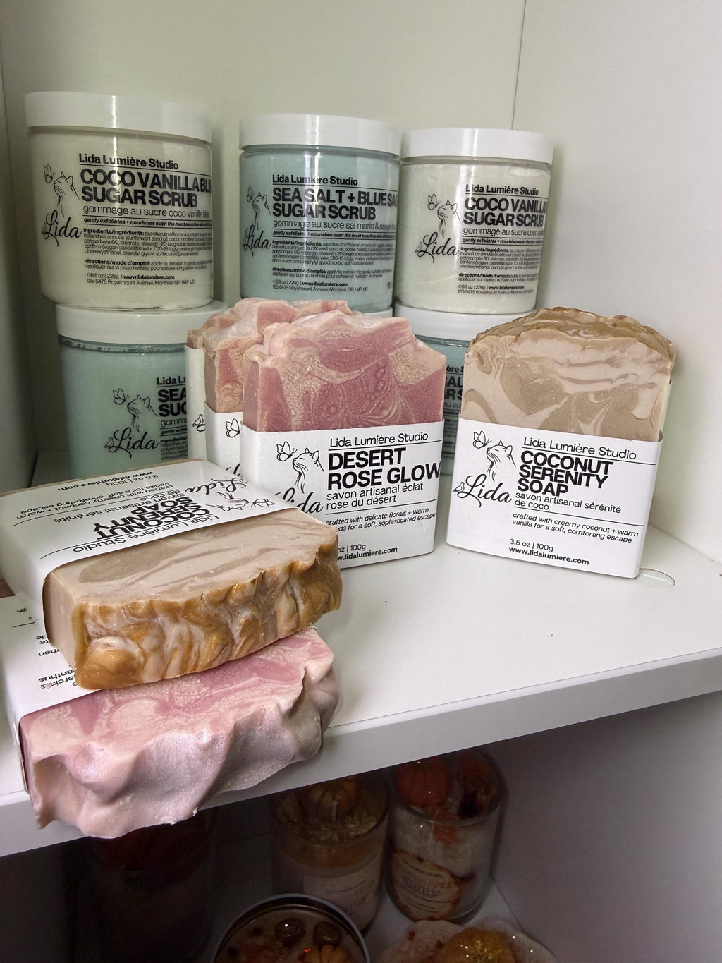 Desert Rose Glow Artisan Soap | Pink Swirl Cold Process, Sensitive Skin, Body-Safe Glitter