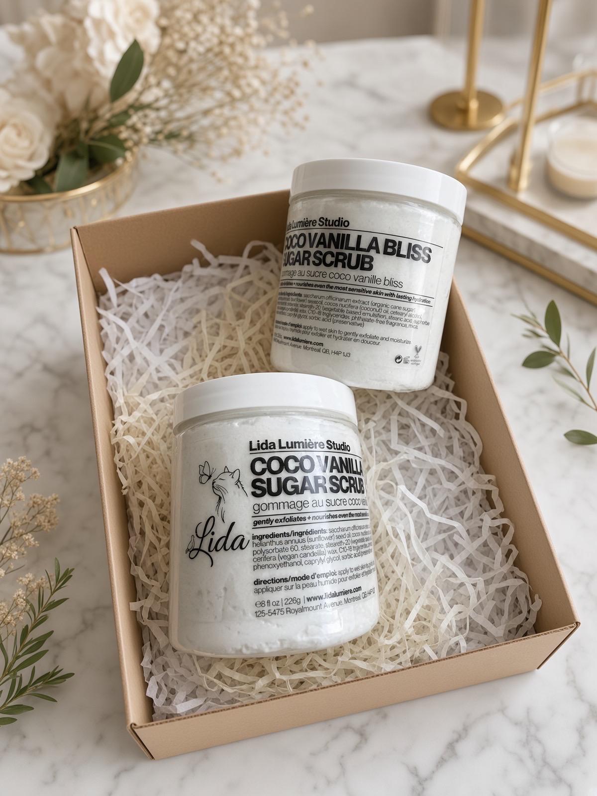 8OZ- 2‑in‑1 Coconut Vanilla Sugar Scrub