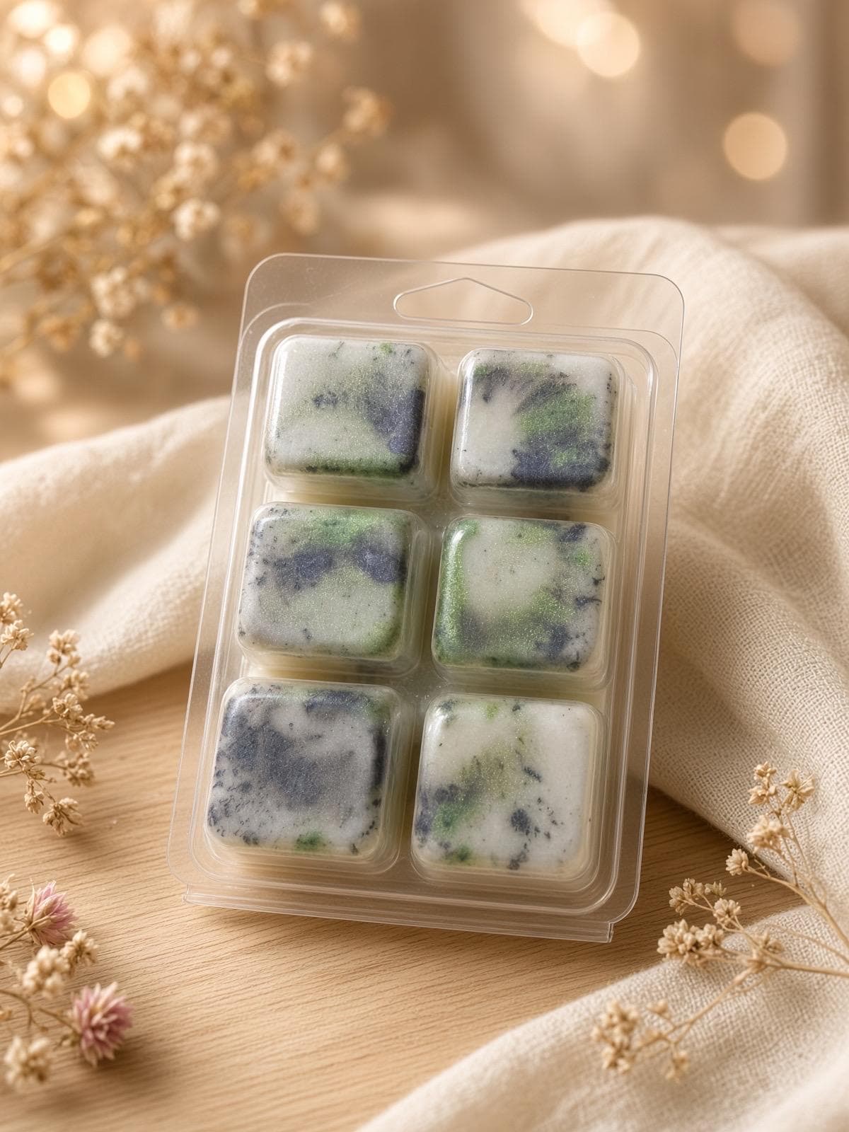 Hand-Poured Coconut Soy Wax Melts, Fall Winter Luxury Scents (4 for 20)