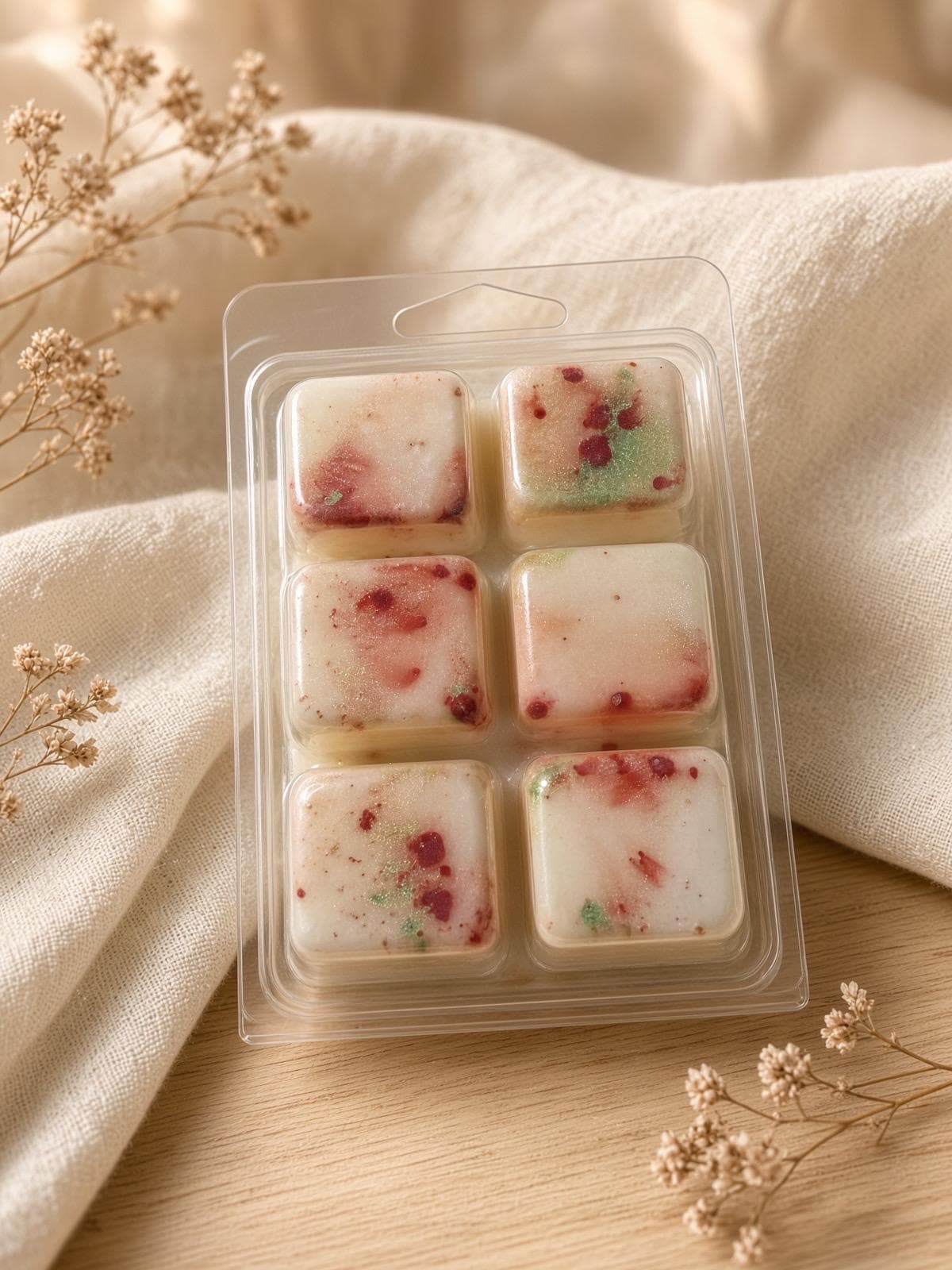 Hand-Poured Coconut Soy Wax Melts, Fall Winter Luxury Scents (4 for 20)